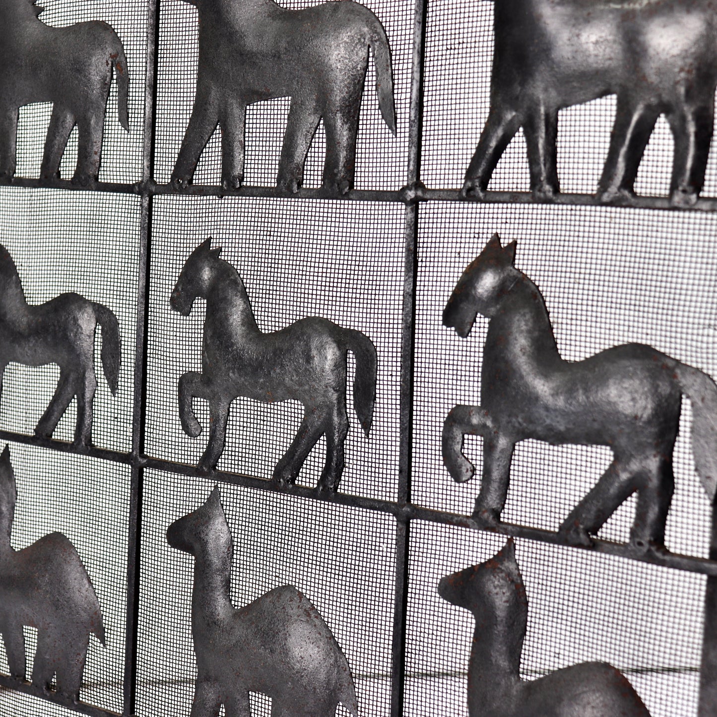 Atelier Marolles wrought iron fire screen