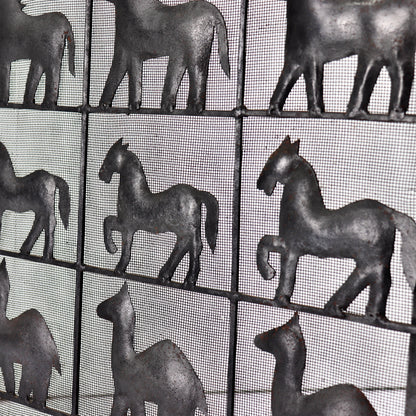 Atelier Marolles wrought iron fire screen