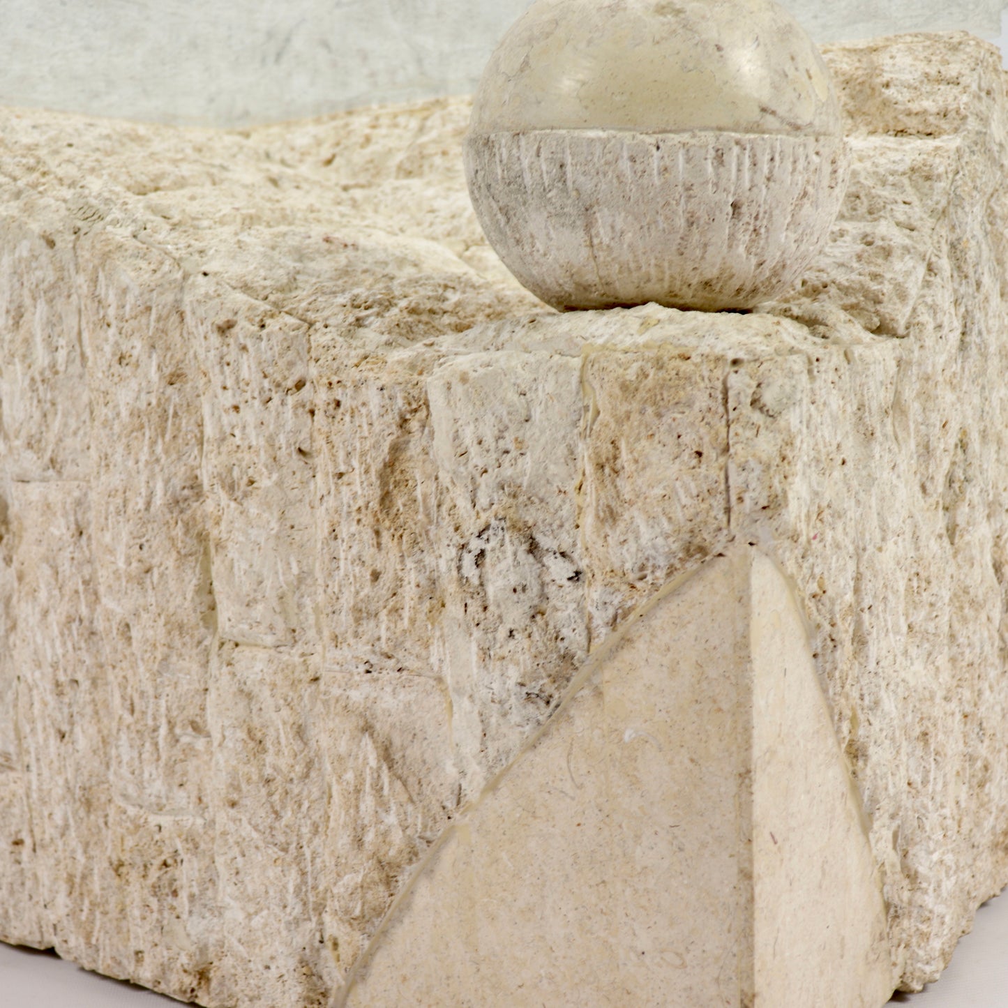 Vintage Mactan stone coffee table