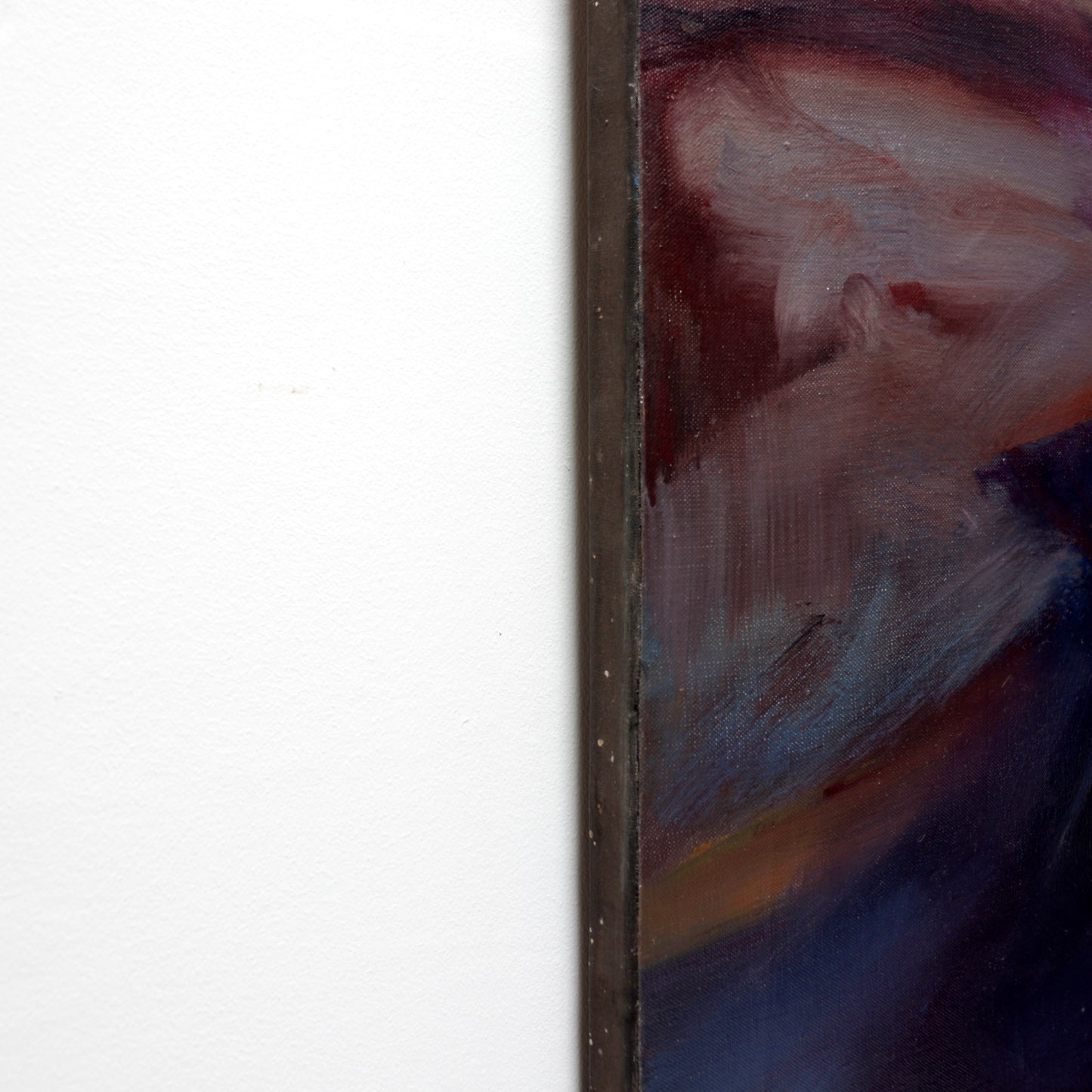 French abstract oil on canvas