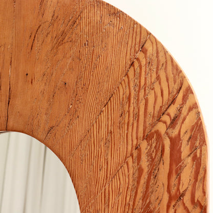 Artisan-Made Pine Cheval Mirror