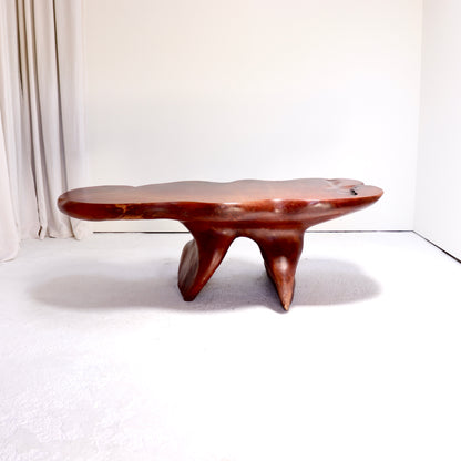 Monolithic freeform coffee table