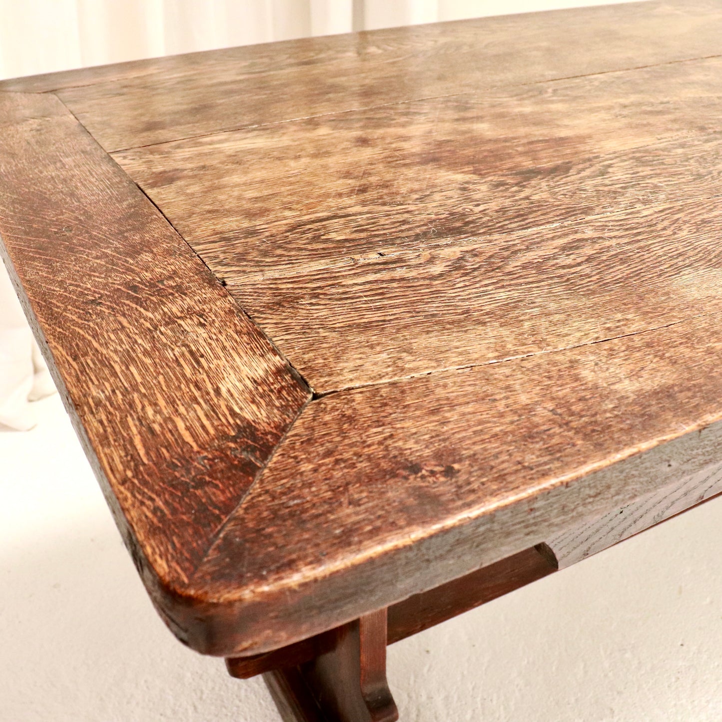 19th-Century Oak Refectory Table — Compact 153 × 82 cm