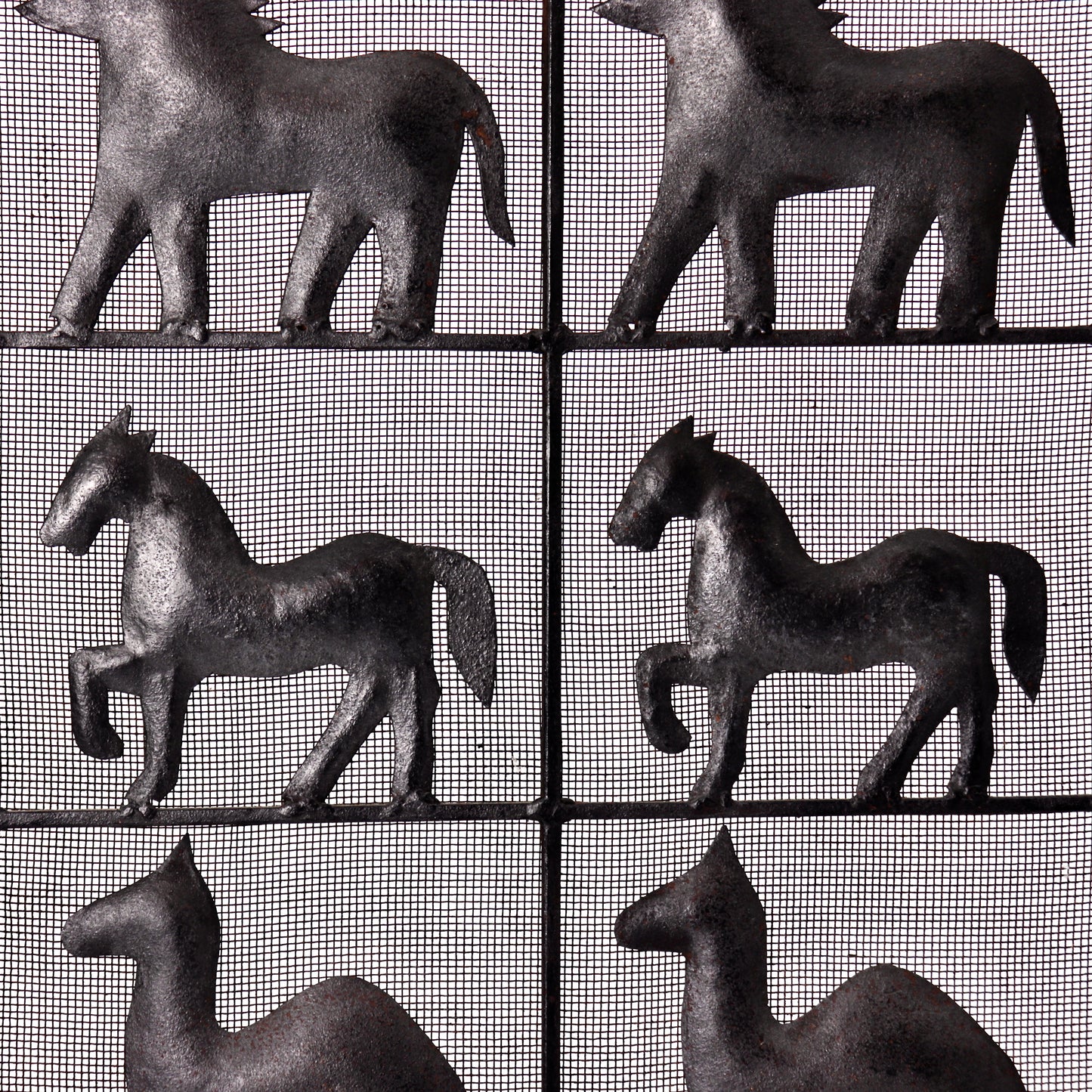 Atelier Marolles wrought iron fire screen