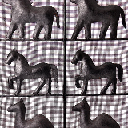 Atelier Marolles wrought iron fire screen