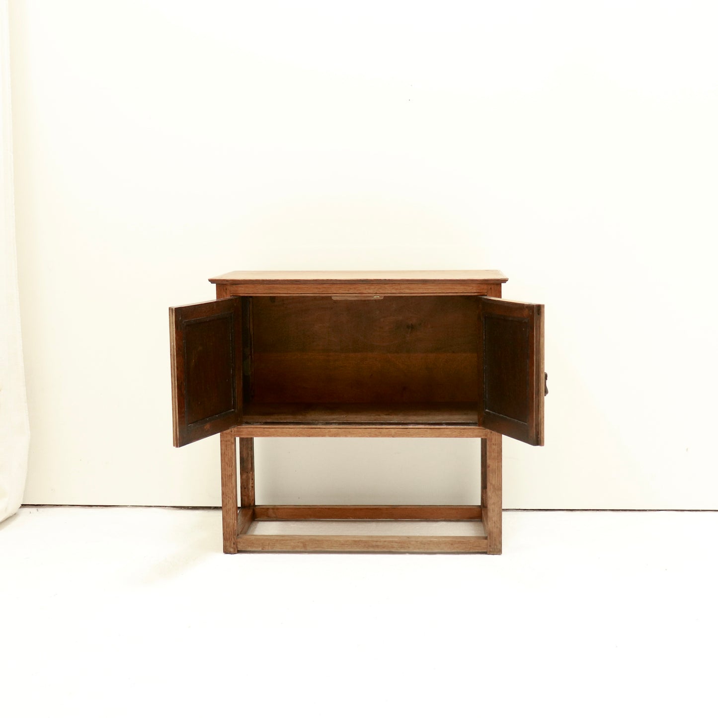 Petite Brutalist Oak Cupboard
