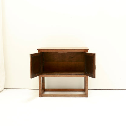 Petite Brutalist Oak Cupboard