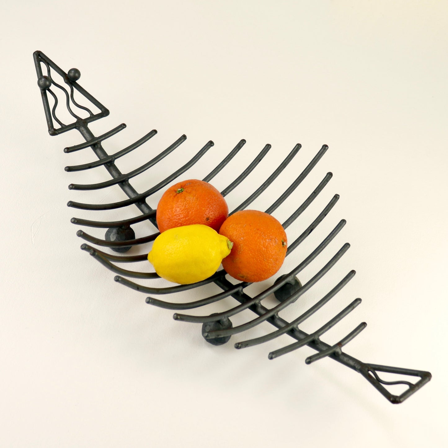 Iron fish skeleton platter