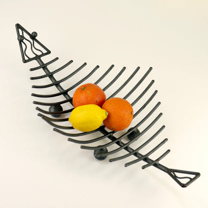 Iron fish skeleton platter