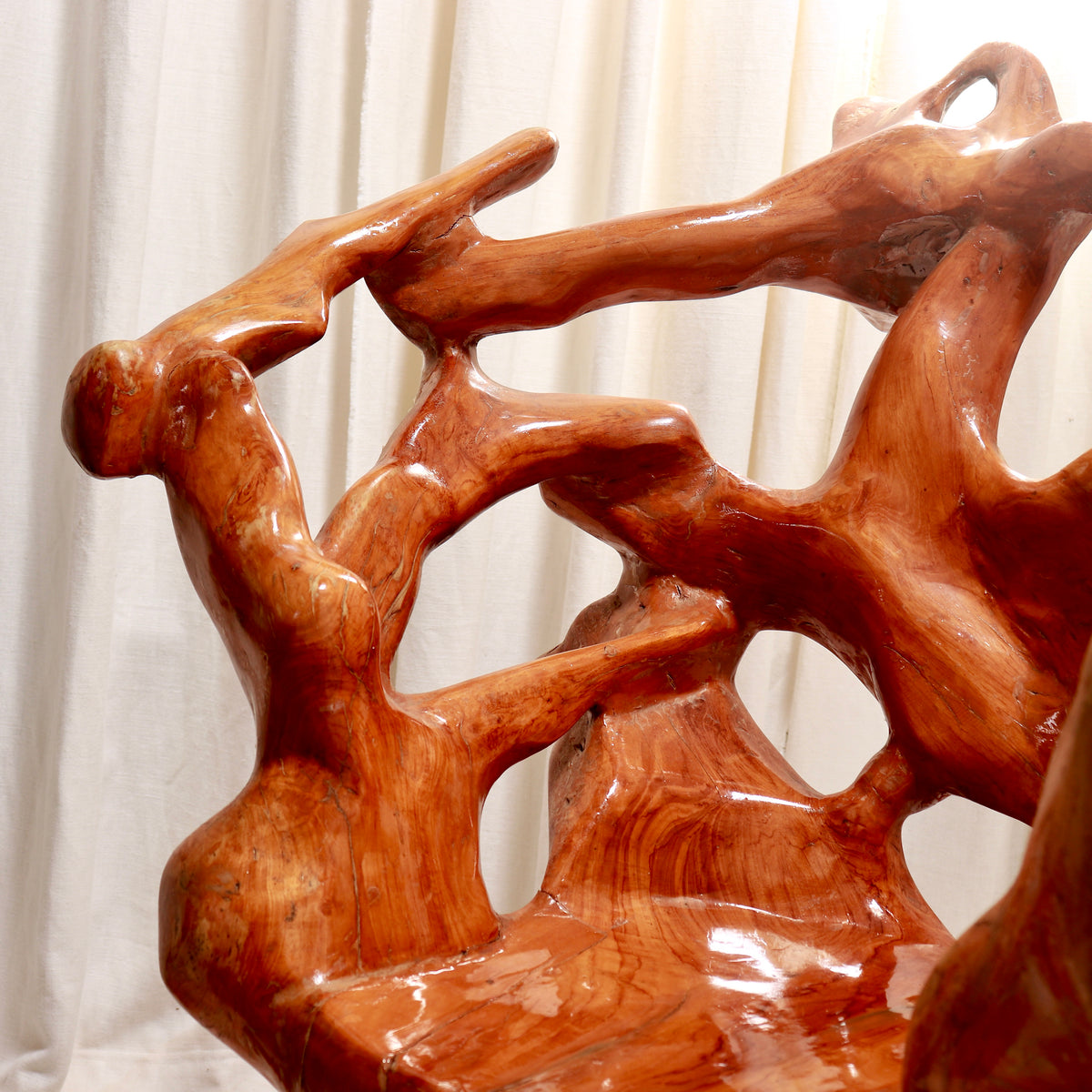 Monumental Sculptural Root Wood Armchair