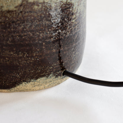 Studio pottery lamp