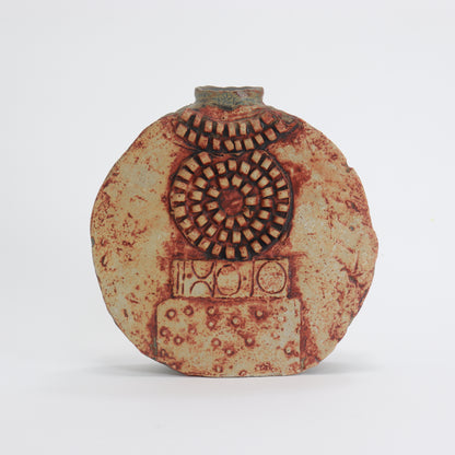 Sculptural British studio pottery vase by Bernard Rooke
