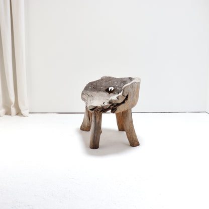 Primitive carved wood chair