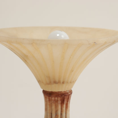 Vintage Italian stone table lamp.