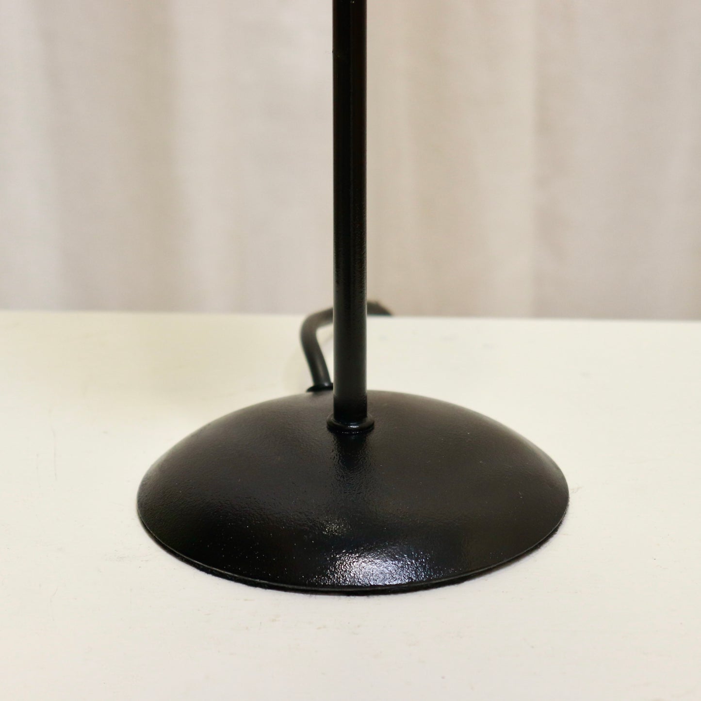 Pair of Spiral-Wrap Table Lamps with Frosted Glass Shades, c. late 20th century