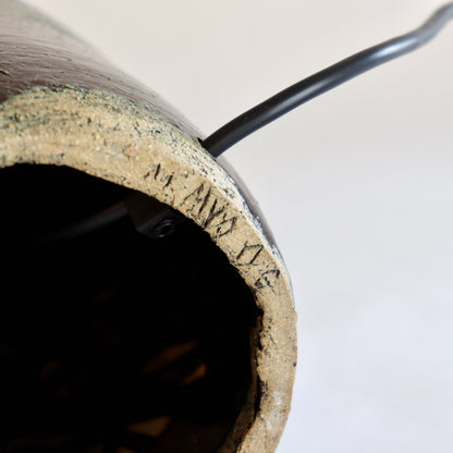 Studio pottery lamp