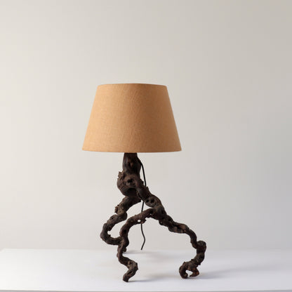 Vintage Italian Olive Root Lamp