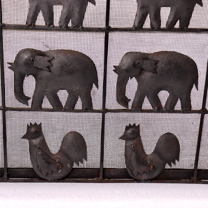 Atelier Marolles wrought iron fire screen