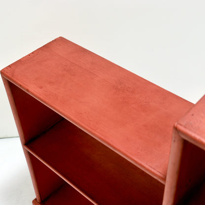 Rustic Painted Shelves in Oxide Red