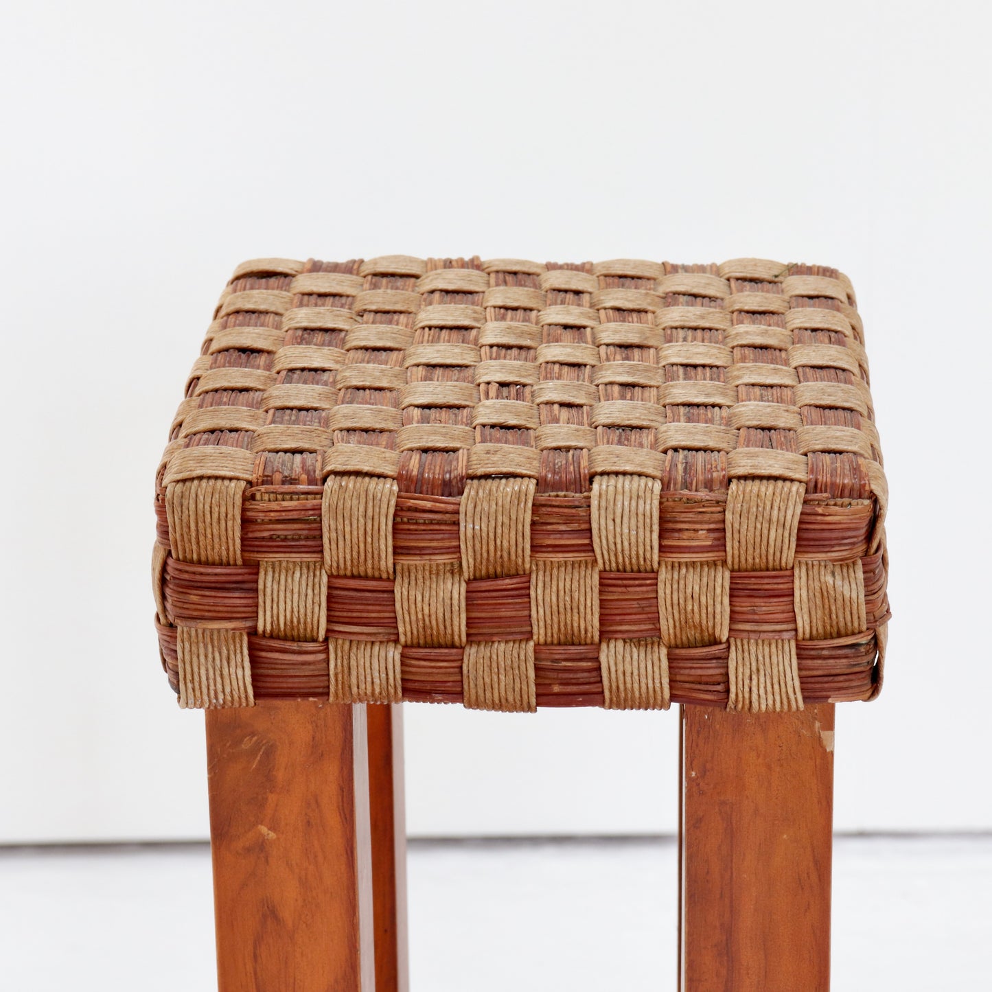 Petite Chequer Woven Side Table