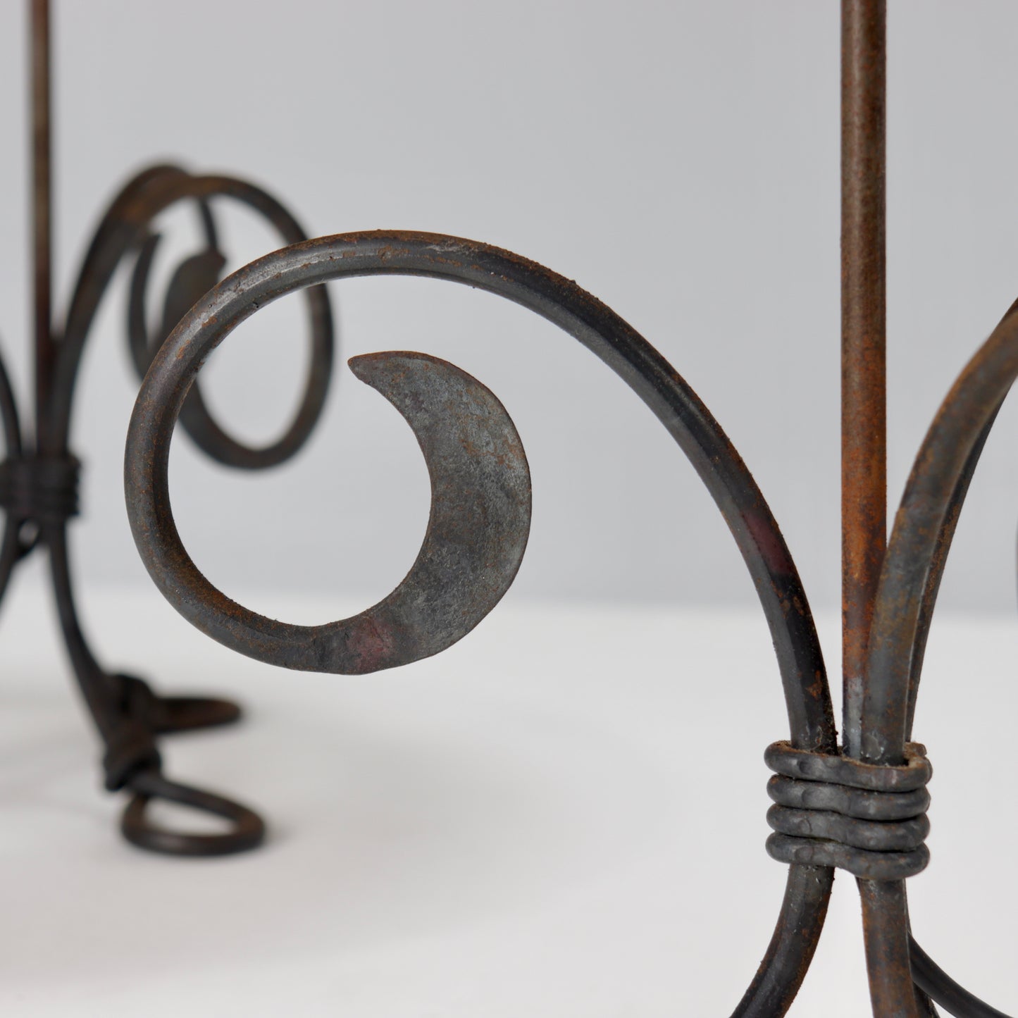 Hand forged wrought iron lamps