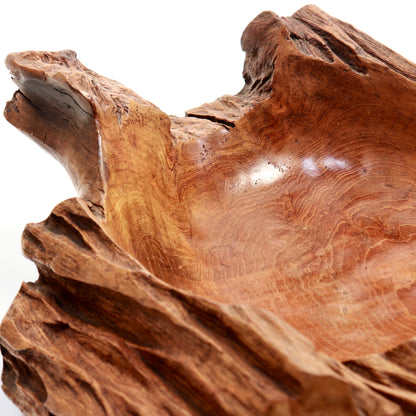 Large sculptural live-edge timber bowl