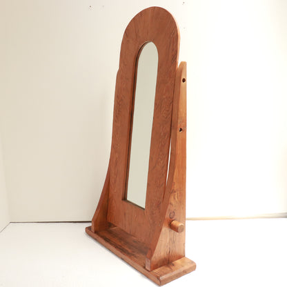 Artisan-Made Pine Cheval Mirror