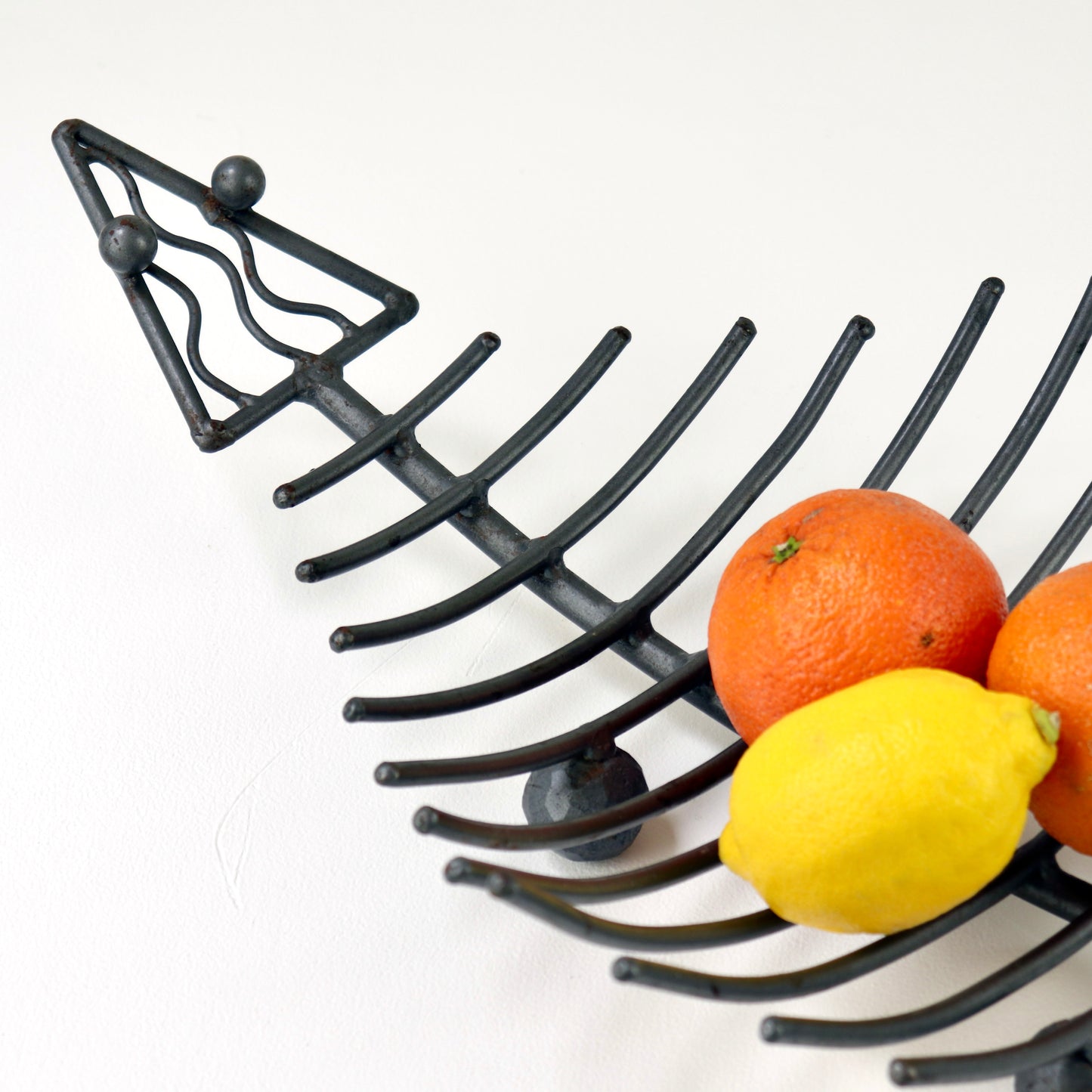 Iron fish skeleton platter