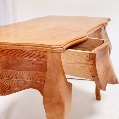 Drawer detail showing handmade construction