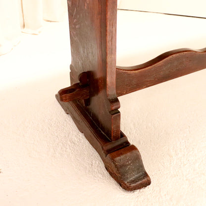 19th-Century Oak Refectory Table — Compact 153 × 82 cm