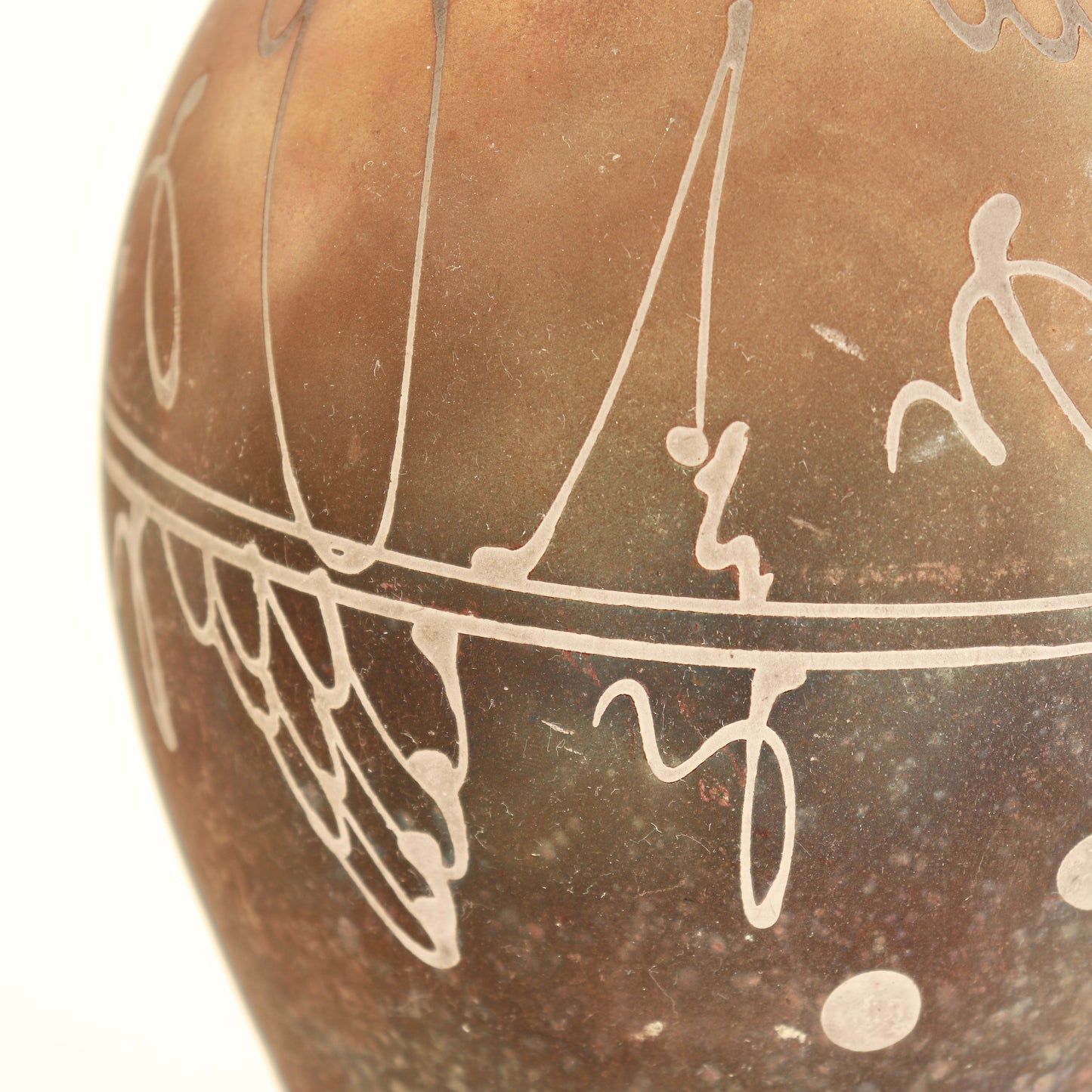 Studio Pottery Vase with Sgraffito Decoration