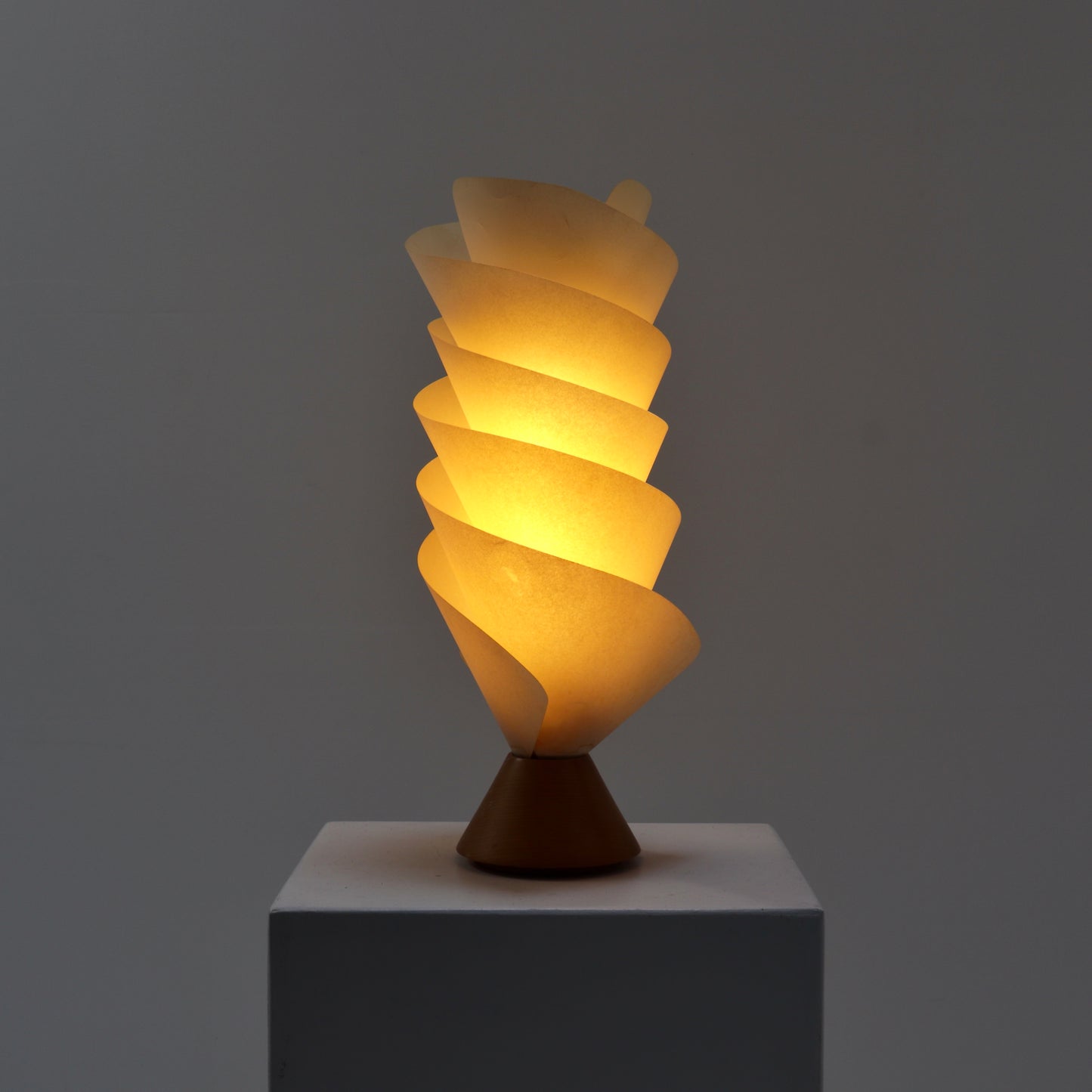 Spiral Parchment Table Lamp