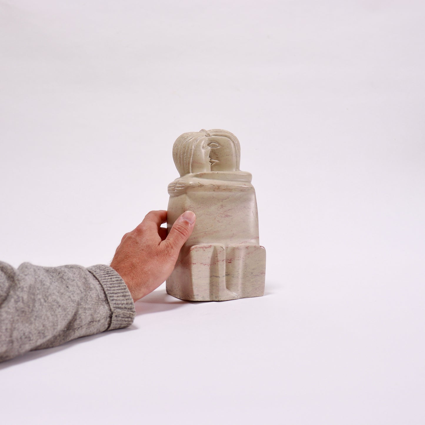 Small-scale sculptural object after The Kiss