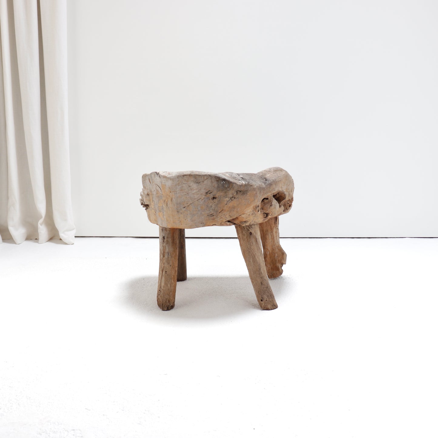 Primitive carved wood chair