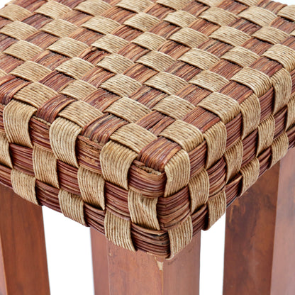 Petite Chequer Woven Side Table