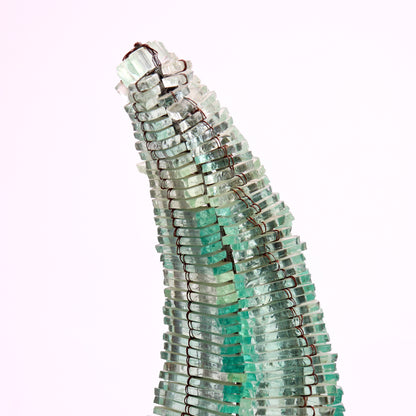 Handmade glass fragment lighting sculpture