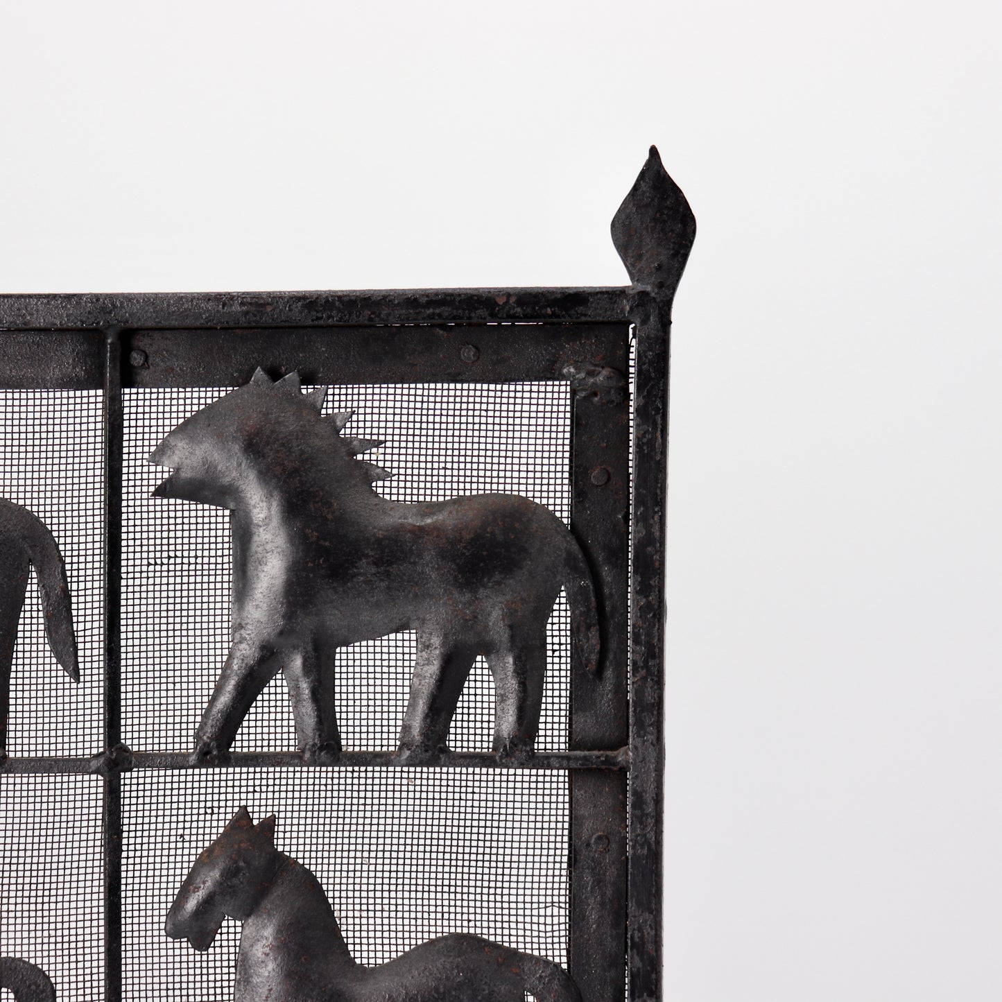 Atelier Marolles wrought iron fire screen