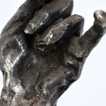 Silver plated Bronze Hand sculpture after Rodin