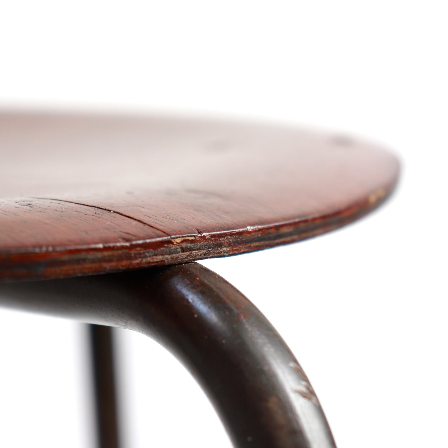 Mid-Century Three-Legged Stool in the Manner of Arne Jacobsen