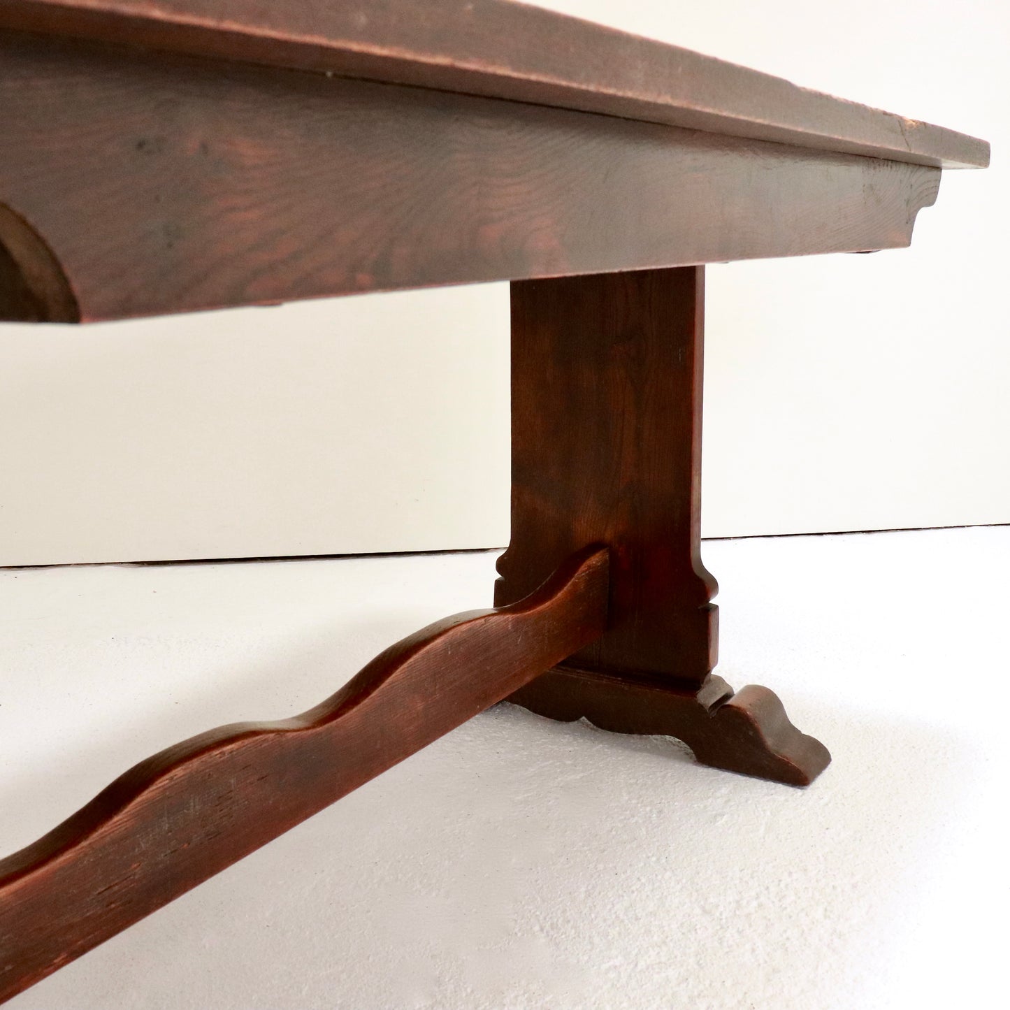 19th-Century Oak Refectory Table — Compact 153 × 82 cm