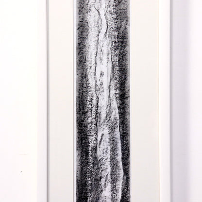 Minimalist black and white abstract drawing