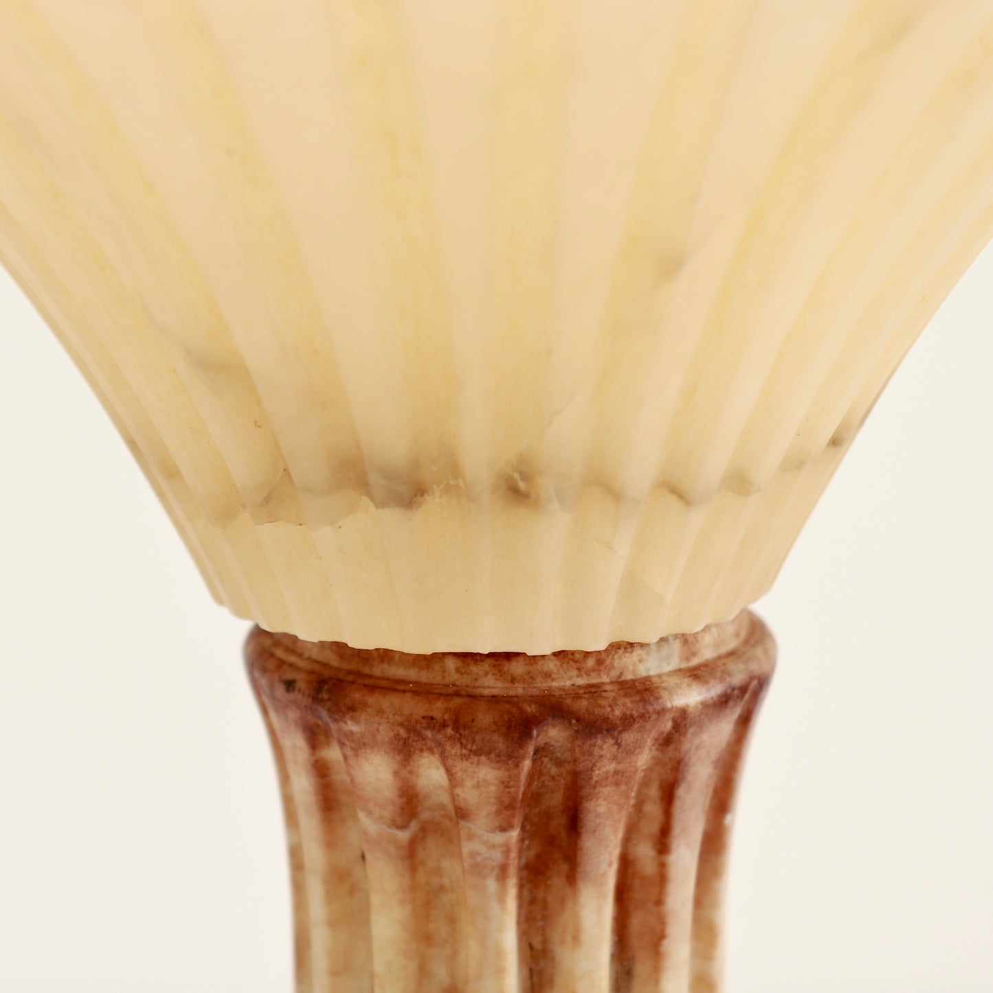 Italian Carved Alabaster Uplighter Table Lamp