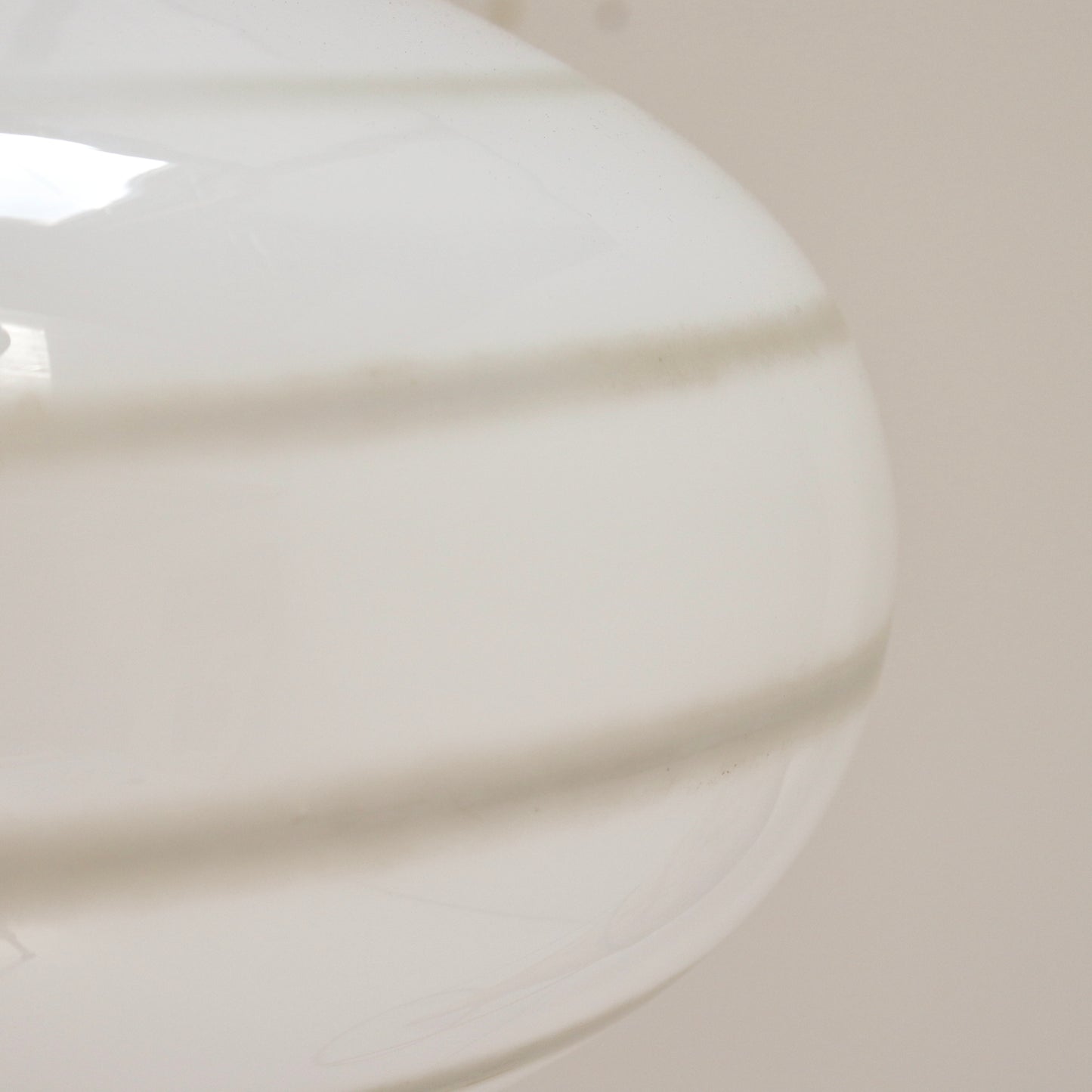 Vintage spiral opaline pendant light