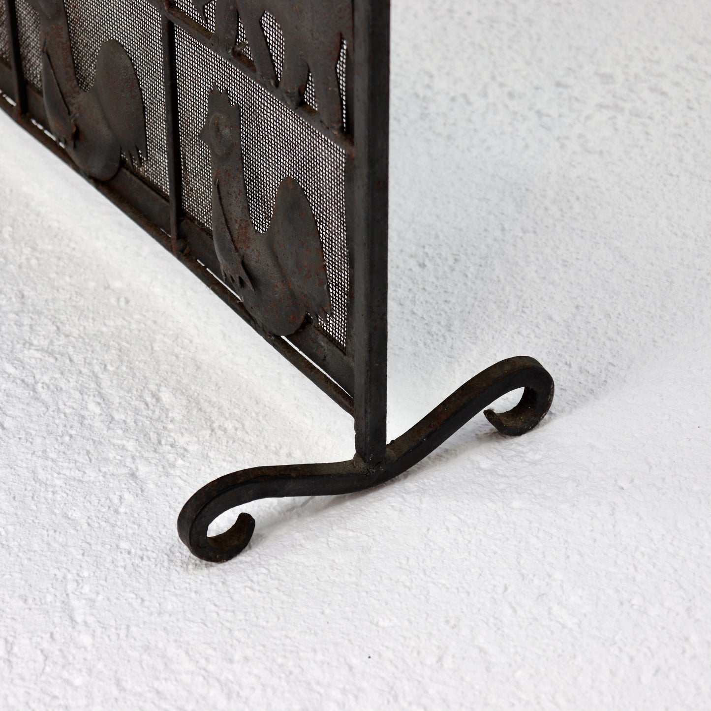 Atelier Marolles wrought iron fire screen