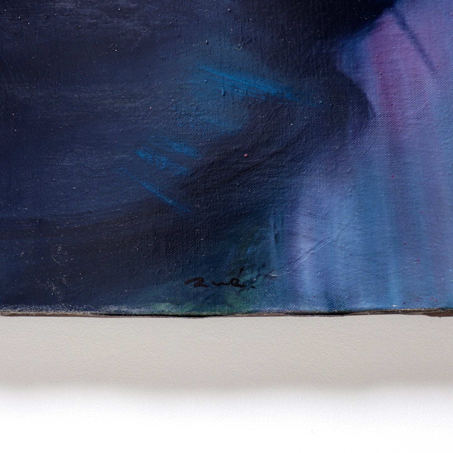 French abstract oil on canvas