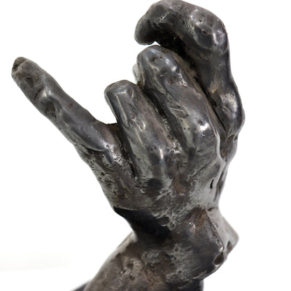 Silver plated Bronze Hand sculpture after Rodin