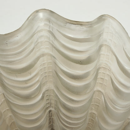 Pressed glass Art Deco wall light shade