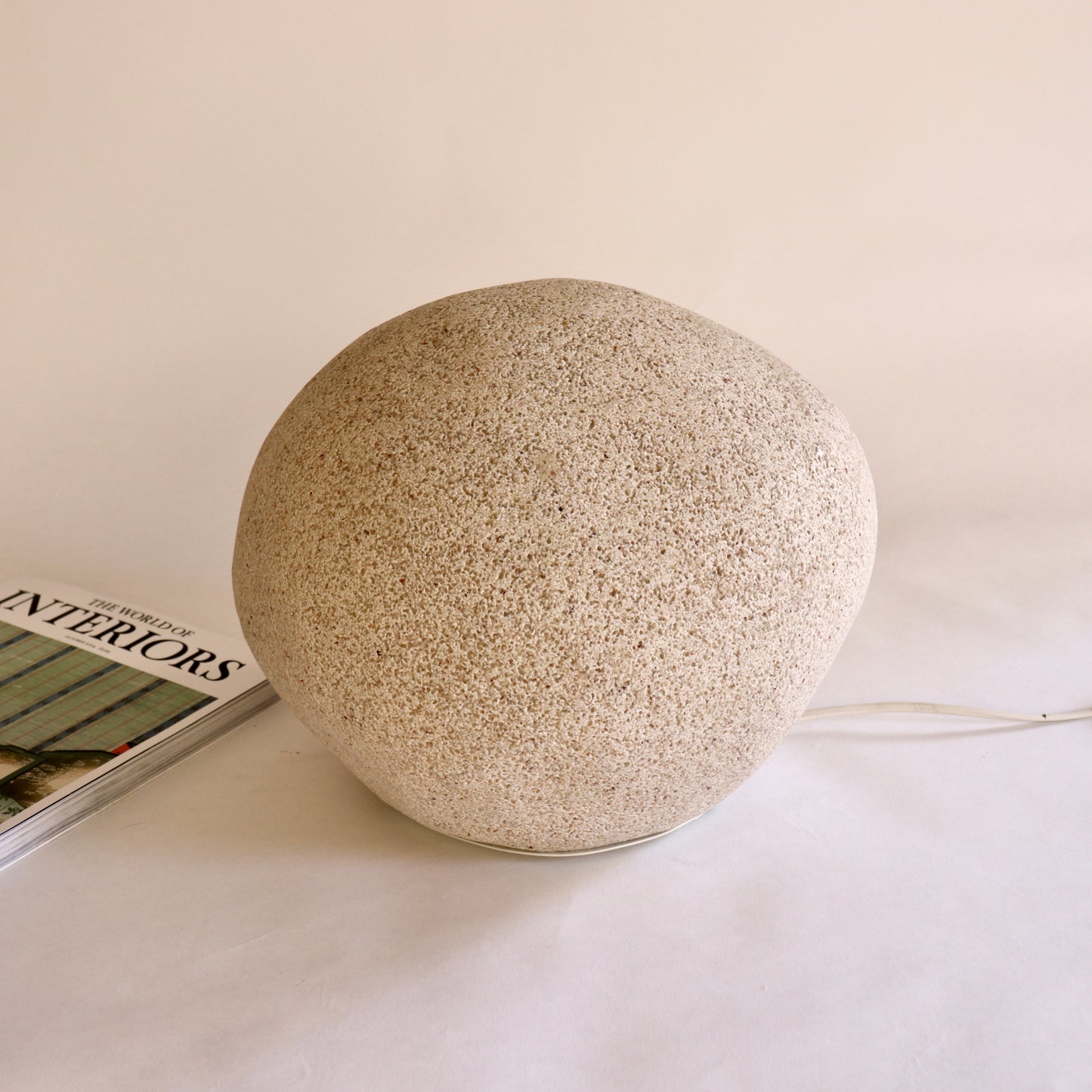 Moon Rock Lamp by André Cazenave