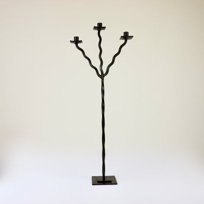 Vintage wrought iron candelabra