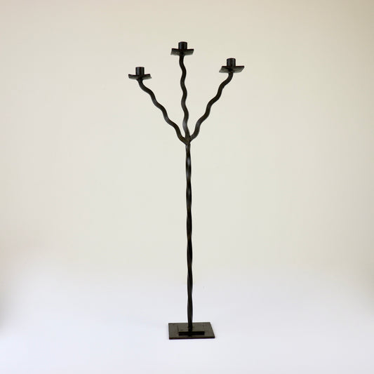 Vintage wrought iron candelabra
